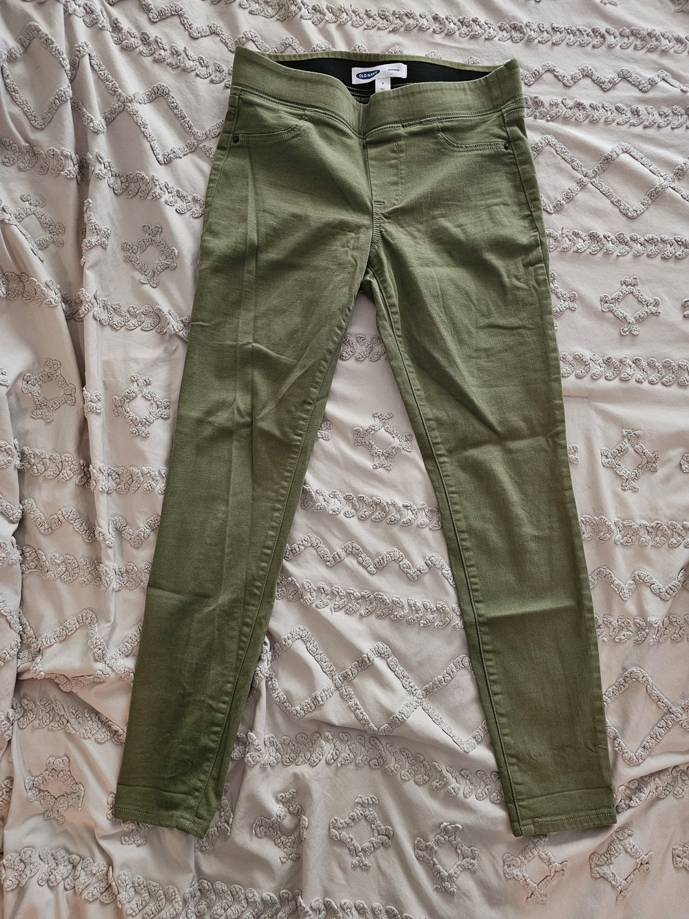 Old Navy Olive Green Skinny Jeans